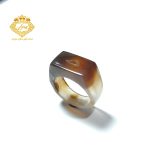 انگشتر سنگ عقیق سلیمانی کد (62) - Image 4